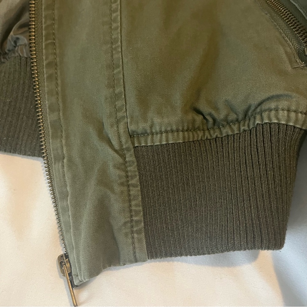 Ambiance Small Olive Bomber Jacket - Picture 14 of 16